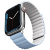 Remienok Uniq Revix Reversible Magnetic remienok na Apple Watch 49/45/44/42 mm biely/modrý UNIQ-45MM-REVWHTBLU