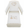 Italbaby 5 dielna súprava do postieľky Dolci Coccole hnedá
