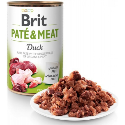 Brit Paté & Meat Duck 400 g konzerva pre psa