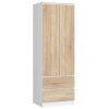 Skriňa STAR S 60 cm 2D 2SZ biela / sonoma