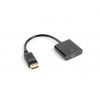 LANBERG DISPLAYPORT(M) 1.2->HDMI(F) ADAPTÉR 10CM ČERNÝ