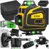 LASEROVÁ VODOVÁHA 360 ROVINNÁ 3D KRÍŽOVÝ LASER PRO ZELENÝ KUFOR