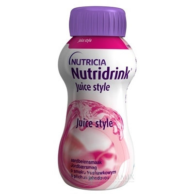 Nutridrink Juice Style s jahodovou príchuťou (inov.2021) 4x200 ml