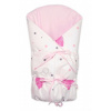 Klasická retro zavinovačka LALLY šnurovacia s výplňou,I love Girl Baby Nellys,ružová/biela Baby Nellys 8596309401546