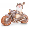 MagicHome 8090951 Dekorácia Vianoce Santa na motorke