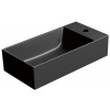 GSI KUBE X keramické umývadlo 50x25cm, pravé/ľavé, čierna mat 9486126
