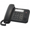 Panasonic KX-TS520 integrovaný telefónny systém (priame vytáčanie jedným tlačidlom, zoznam odchádzajúcich hovorov, indikátor vyzváňacieho tónu) čierna
