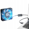 USB CHLADIACI VENTILÁTOR PRE NOTEBOOK, ROUTER, 3-ÚROVŇOVÁ REGULÁCIA RÝCHLOSTI