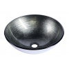 SAPHO BEAUTY DAMAR Ø42cm umývadlo na dosku okrúhle, bez prepadu, sklenené, 2501-20
