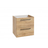 ArtDef Skrinka pod umývadlo FERATA D60 2S/45 | dub craft 60 cm