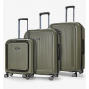 Sada cestovních kufrů ROCK Austin PP - zelená - 119 L + 12% EXPANDER / 68 L + 15% EXPANDER / 35 L