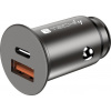 Techly Techly nabíječka do auta Rychlá mini USB-C/A nabíječka 38W 3A 5-12V