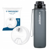 Filtračná fľaša Wessper ActiveMax Tritan 0,5 l strieborná/sivá