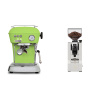 Ascaso Dream ONE, Fresh Pistachio + Eureka Mignon XL, CR white