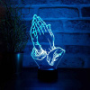 Stolná 3D LED lampa Modlitba