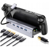 6v1 HUB Podstavec USB-C pre Lenovo LEGION GO HDMI 4K USB 3.0 PD RJ45
