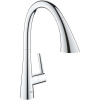 GROHE Zedra páková drezová batéria s vyťažiteľnou sprškou s prepínaním, 3jet, výška výtoku 214 mm, chróm, 32294002