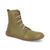Dámske členkové topánky Barefoot KTR - Timoti tmavo olivovo zelená