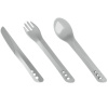 Lifeventure plastový príbor Ellipse Cutlery Set, svetlosivá