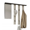 VerDesign, REMO II vešiak zo zrkadlom, craft biely / grafit LTD
