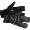 Zateplené cyklistické rukavice CRAFT ADV SubZ Siberian Split Finger - černá Velikost: L