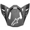ALPINESTARS šilt pre prilby SUPERTECH S-M10 a S-M8 SOLID čierny matný