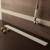 CONFLUO FRAMELESS LINE 65 cm dlhý bezrámový sprchový žľab z bieleho skla