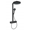 Hansgrohe Rainfinity Sprchový set s termostatom, priemer 36 cm, 3 prúdy, matná čierna 26853670-HG