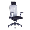 OFFICE PRO s.r.o. Kancelárska stolička CALYPSO XL, nastaviteľný podhlavník, sivá