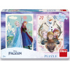 DINO Puzzle Ľadové kráľovstvo: Anna a Elsa 2x77 dielikov