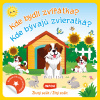 Kulaté samolepky: Kde bydlí zvířátka? / Kde bývajú zvieratká? - žlutý sešit / zošit (CZ/SK vydanie)