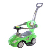 BABY MIX Detské odrážadlo s vodiacou tyčou 3v1 Mega Car zelené 85x44x84 zelená