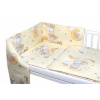 Baby Nellys Mantinel s obliečkami Premium 3D sada Medvedík na rebríku žltý 135 x 100 cm