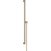 HANSGROHE Unica S Puro sprchová tyč 90 cm s ľahko posuvným držiakom ručnej sprchy a sprchová hadica 160 cm, kartáčovaný bronz, 24405140