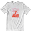 Fender Jaguar Surf T-Shirt, White and Red Velkosť M
