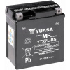 Motobaterie 12V, YTX7L, 6,3Ah, 100A, bezúdržbová MF AGM 115x72x132, YUASA originál (aktivovaná ve výrobě)