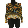 Krátka blúzka, boho retro vzory DESIGUAL rebrovanie S (Krátka blúzka, boho retro vzory DESIGUAL rebrovanie S)