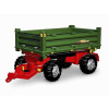 Rolly Toys rollyTrailer Dvojnápravový príves Rolly Multi zelený