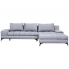 Carryhome ROHOVÁ SEDACIA SÚPRAVA, textil, svetlosivá - Sedačky - 000553008719