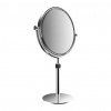 Emco Cosmetic mirrors Pure - Stojace okrúhle holiace a kozmetické zrkadlo, Ø 201 mm, 3 násobné zväčšovanie, chróm 109400119
