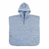 XKKO Organic BIO Bavlnené pončo - Baby Blue Stars ORGPON003