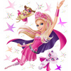 Detské samolepky na stenu - Barbie, samolepky na stenu (Detské samolepky na stenu - Barbie, samolepky na stenu)
