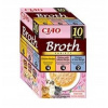 Inaba Cat Ciao Broth 10x40g doplnkové krmivo pre mačky, vývar, mix príchutí