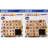 Drevené pečiatky sada s poduškou ABC 26ks+atrament - malé písmená
