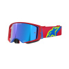 Brýle SUPERTECH CORP, ALPINESTARS (červená/modrá, zrcadlové stříbrné plexi) 2025