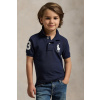 Detská bavlnená polokošeľa Polo Ralph Lauren 322670257014 tmavomodrá 109-116