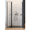 RADAWAY NES BLACK DWJ II 90cm ľavé dvere do niky, profil čierny, sklo číre, 10036090-54-01L