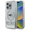 Karl Lagerfeld Tekuté glitrové puzdro Karl Head Magsafe pre iPhone 16 Pro – priehľadné (Karl Lagerfeld Tekuté glitrové puzdro Karl Head Magsafe pre iPhone 16 Pro – priehľadné)