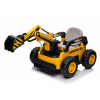 Mamido Mamido Detský elektrický bager CAR-26B žltý | 4x4 | RC 2.4Ghz | EKO koža | 12V10Ah