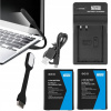 Súprava NEWELL Nabíjačka DC-USB + 2ks Batéria Akumulátor EN-EL23 pre Nikon